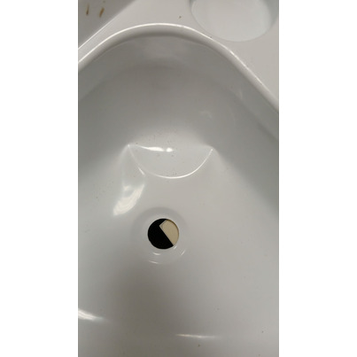 ATTENTION Produit imparfait | Lavabo d'angle 40x40 sans bonde blanc - THERMOFORM
