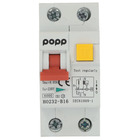 Miniature Disjoncteur Différentiel Combiné 230V 16A 30mA Type A sur Rail DIN — HABA N° 2