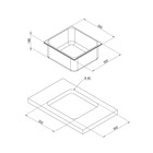 Miniature ATTENTION Produit imparfait | Evier encastré en acier inoxydable 320 x 350 x 150 MM - CAN N° 1