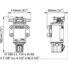 Miniature Pompe auto-amorçante à engrenages bronze Marco UP3-R 24V / 15 l/min — Inverseur de flux intégré - MARCO N° 1