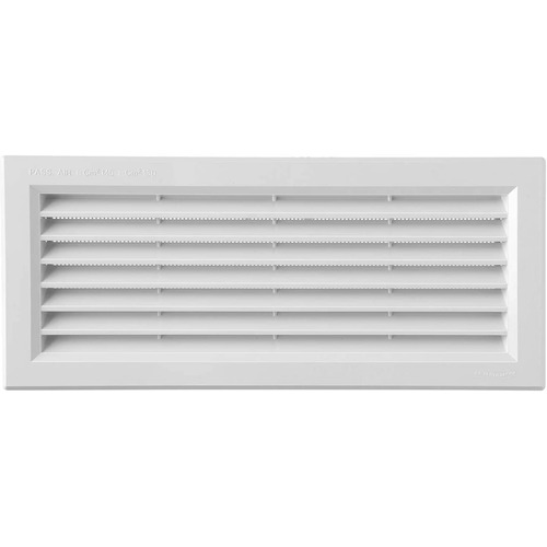 GRILLE D'AERATION PLASTIQUE 376 X 146 MM - passage d'air 220 CM2