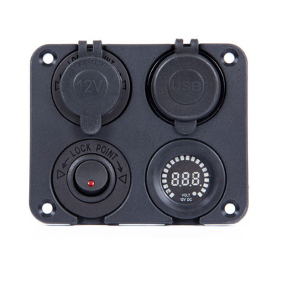 Mini tableau électrique 12V -  4 modules encastrable - VLT3-PRO-C  - ENERGIE MOBILE