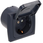 Miniature C-Line prise 230V avec couvercle et avec cadre anthracite - HABA N° 3