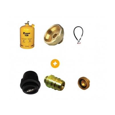 PACK Réservoir GPL 11 Kg (Boîte ext Noire + tous les adaptateurs) GASLOW