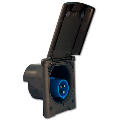 Socle P17 à encastrer  NOIR - 132 x 145 mm ( Fermeture magnétique ) - ABL