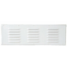 Miniature GRILLE ALUMINIUM LAQUE 400X130 BLANC N° 1