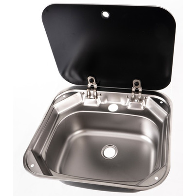 Evier avec couvercle - 415 x 365 - INOX -