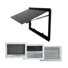 Miniature Baie projetable SQUARE en double vitrage acrylique – 500 X 500 - Store occultant + moustiquaire N° 0
