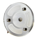 Miniature Plafonnier LED tactile miroir -  Ø 130 mm - 12/24V - BLANC CHAUD  avec veilleuse BLEUE N° 1