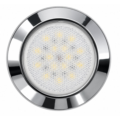 Spot LED de Plafond 12V Design Chrome Brillant — Étanche IP44, Lumière Blanche 6000K & Variateur PWM Anti-Scintillement
