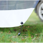 Miniature Panneau Pare-Soleil Sun Blocker DELUX GRIS 400 x 210 MM avec Haubans & Piquets — Compatible Stores Fiamma & Thule N° 1