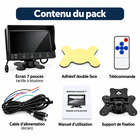 Miniature Ecran Moniteur DVR 7 Pouces Split Screen - Double Entree Video et Pare-Soleil — Securite et Confort Visionnel Absolu N° 2