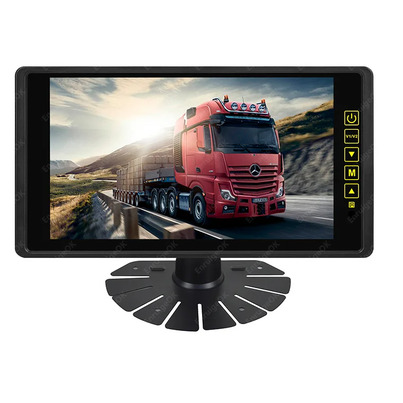 Ecran Moniteur DVR 7 Pouces Split Screen - Double Entree Video et Pare-Soleil — Securite et Confort Visionnel Absolu