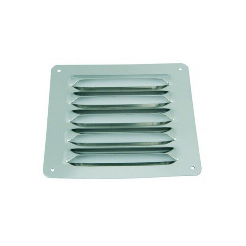 Grille aération inox 115x127 mm - SANS MOUSTIQUAIRE 