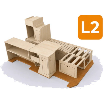 Kit d'aménagement intérieur COZY pour Citroën Jumpy / Peugeot Expert - XL - LIBERTY VAN