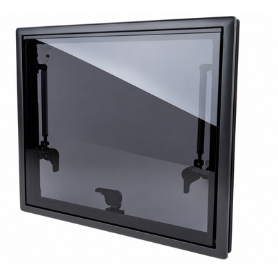Baie Projetable RW Style Curved 500 x 500 mm — Double Vitrage Acrylique pour Paroi Galbée - CARBEST
