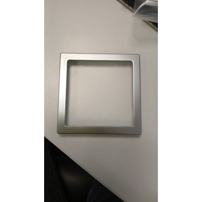 ATTENTION Produit imparfait | Entourage cache vis simple CHROME MAT VENDU A L'UNITE 