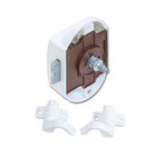 Miniature ATTENTION Produit imparfait | SERRURE PUSH-LOCK BLANCHE AVEC CROCHETS D+G VENDU A L'UNITE N° 0