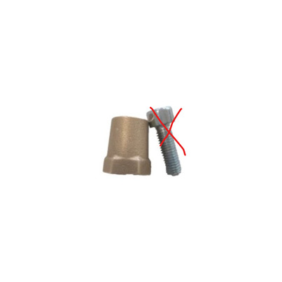 ATTENTION Produit imparfait | BORNES CONIQUES + A VISSER M8