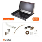 Miniature Plaque de Cuisson et Chauffage Diesel Encastrable Wallas 1200 FF - Montage Intérieur N° 3