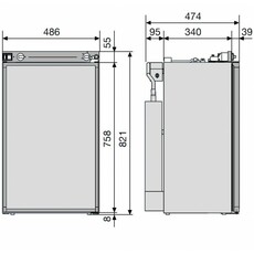 Miniature Réfrigérateur à absorption série 5 RM 5380 - DOMETIC N° 1