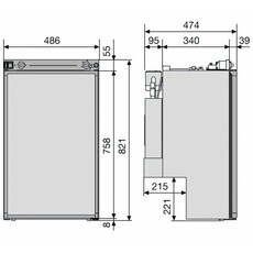 Miniature Réfrigérateur à absorption série 5 RM 5330 - DOMETIC N° 1