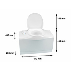 Miniature WC À CASSETTE C 403L CASSETTE DROITE - THETFORD N° 1 Miniature WC À CASSETTE C 403L CASSETTE DROITE - THETFORD N° 1