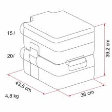 Miniature WC chimique FIAMMA Bi-pot 39 - FIAMMA N° 4 Miniature WC chimique FIAMMA Bi-pot 39 - FIAMMA N° 4