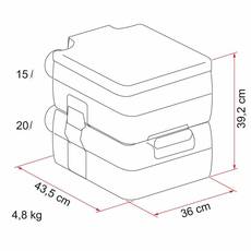 Miniature WC chimique FIAMMA Bi-pot 39 - FIAMMA N° 4