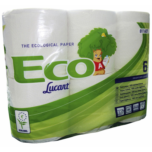 Papier toilette ECO 6 rouleaux 2 couches