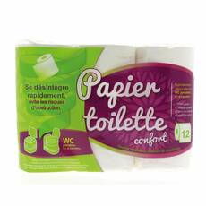 12 ROULEAUX DE PAPIER TOILETTE SPÉCIAL WC CHIMIQUE - MIDLAND
