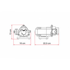 Miniature Pompe à eau Aqua 8 7L Litres minutes 12Volts - FIAMMA N° 2