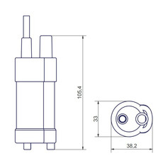 Miniature Pompe immergee 12v 10 litres Elegant - COMET N° 2 Miniature Pompe immergee 12v 10 litres Elegant - COMET N° 2