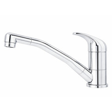 Miniature ROBINET MITIGEUR ROMA COULEUR METAL BEC LONGEUR 220 MM AVEC CONTACTEUR RACCORD TETINE 10/12mm - COMET N° 0