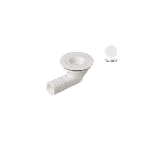 Bonde coudée Ø25mm (filetage Ø31mm) sans bouchon - ZADI