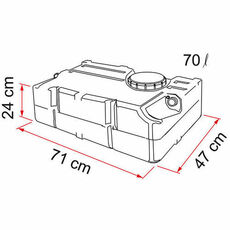 Miniature RESERVOIR EAU PROPRE 70 L - FIAMMA N° 2 Miniature RESERVOIR EAU PROPRE 70 L - FIAMMA N° 2
