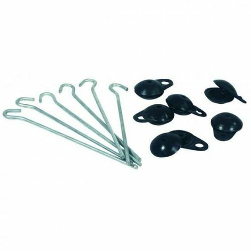 Lot de 6 attaches tapis de sol + piquets