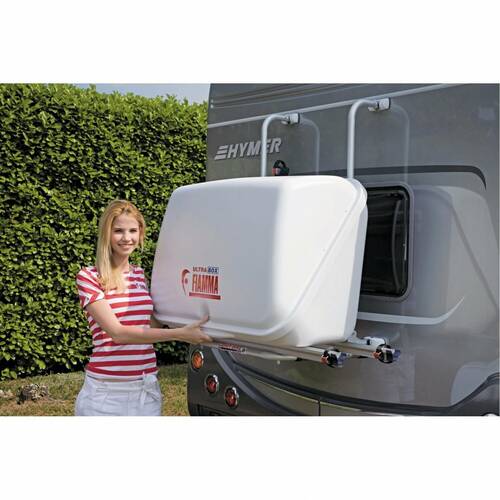 COFFRE POUR PORTE VELO ULTRA-BOX 500 Litres 147 x 70 x 53 cm - FIAMMA