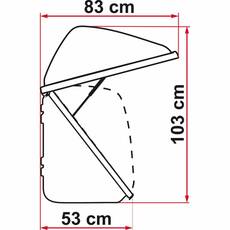 Miniature COFFRE POUR PORTE VELO ULTRA-BOX 500 Litres 147 x 70 x 53 cm - FIAMMA N° 2