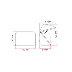 Miniature Coffre ULTRA BOX 320 litres 100x70x53 cm - FIAMMA N° 2