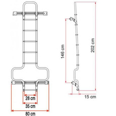 Miniature ECHELLE DELUXE DJ DUCATO - FIAMMA N° 2