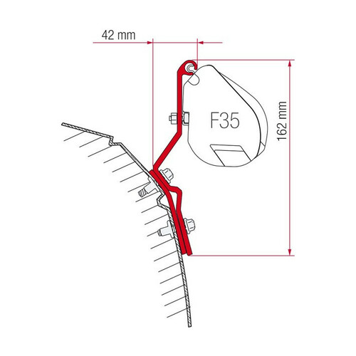 ADAPTATEUR pour VW T4 pour F35PRO - FIAMMA