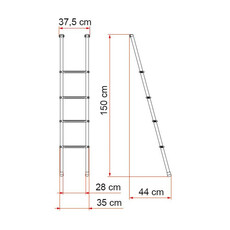 Miniature ECHELLE DELUXE 4B - FIAMMA N° 2