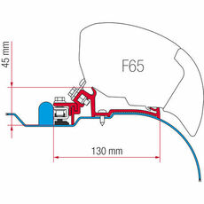 Miniature Adaptateur store kit iveco daily h2 F65/F80 - FIAMMA N° 1