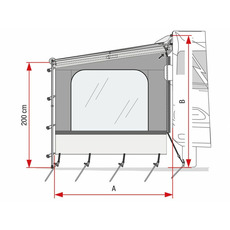 Miniature COTE DE STORE BLOCKER SIDE W POUR CARAVANSTOR ET F 35 - FIAMMA N° 2