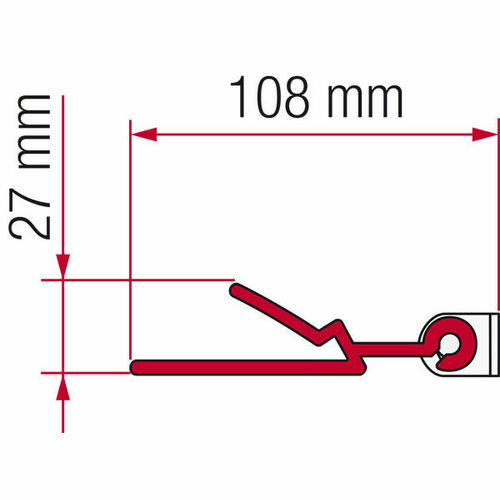 ADAPTATEUR POUR MONTAGE SPECIAL POUR STORE F45I OU F45IL - FIAMMA