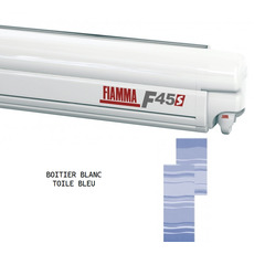 Miniature STORE F45S 4 METRES BOITIER POLAR WHITE TOILE BLUE - FIAMMA N° 0 Miniature STORE F45S 4 METRES BOITIER POLAR WHITE TOILE BLUE - FIAMMA N° 0