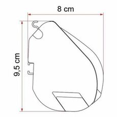 Miniature STORE F35 PRO BOITIER TITANIUM TOILE DELUXE GRIS 1.80 METRES - FIAMMA N° 1 Miniature STORE F35 PRO BOITIER TITANIUM TOILE DELUXE GRIS 1.80 METRES - FIAMMA N° 1