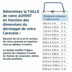 Miniature Auvent pour caravane Ocean - 2.50M Taille F - TRIGANO N° 3