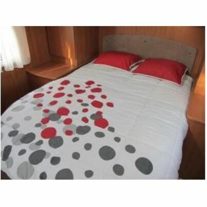 Lit tout fait / Prêt-à-dormir Pois Rouges 140 x 190 lit central Midland